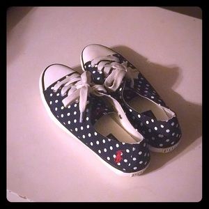 Adorable polka dot Polo Ralph Lauren sneakers NWOT